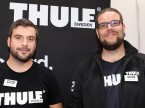 Bastian Gawer und Daniel Büllesbach (Thule): «Hier entstehen in einer entspannten Atmosphäre gute Gespräche mit den Garagisten.»